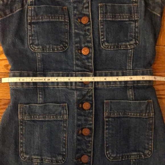 Madewell Dungaree Denim Dress Size 0 - Picture 8 of 11